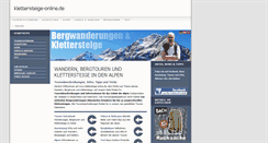 Desktop Screenshot of klettersteige-online.de